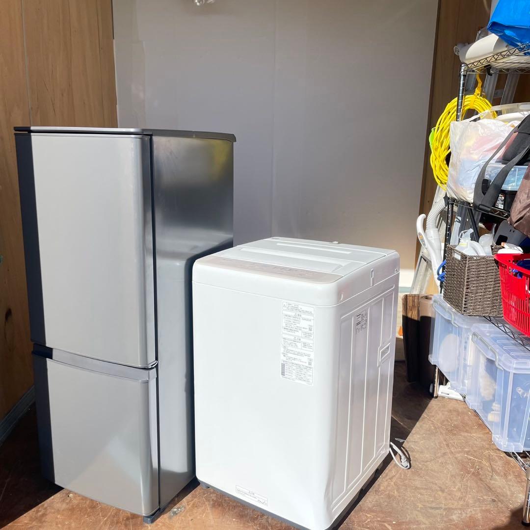 配送設置無料　三菱　Panasonic 冷蔵庫洗濯機セット　25年製　最新