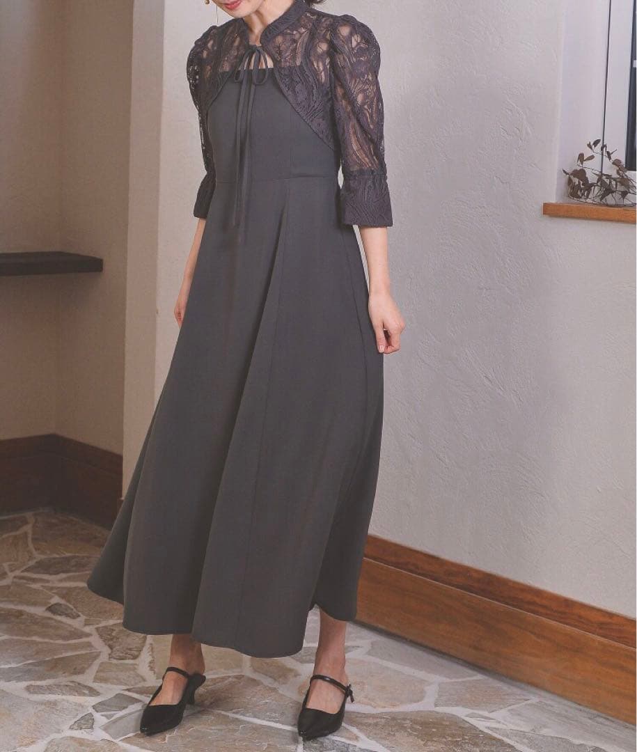 【早い者勝ち✨】値下げしました！kana オケージョンドレス　チャコールグレー