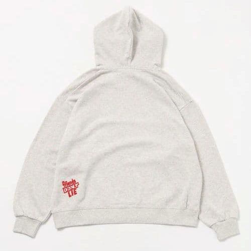 L STRANGER THINGS コラボ 缶バッチ付きパーカー