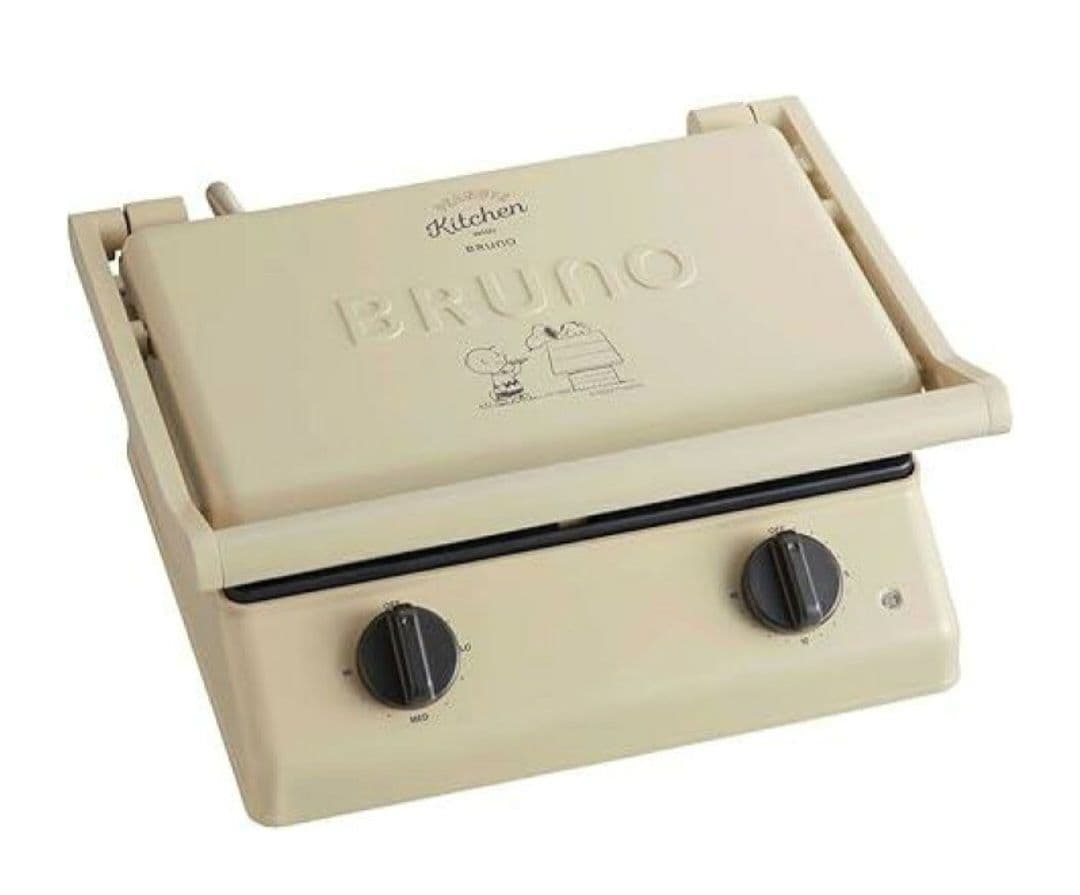 【新品未使用】BRUNOグリルサンドメーカースヌーピー　プレート4枚つき！