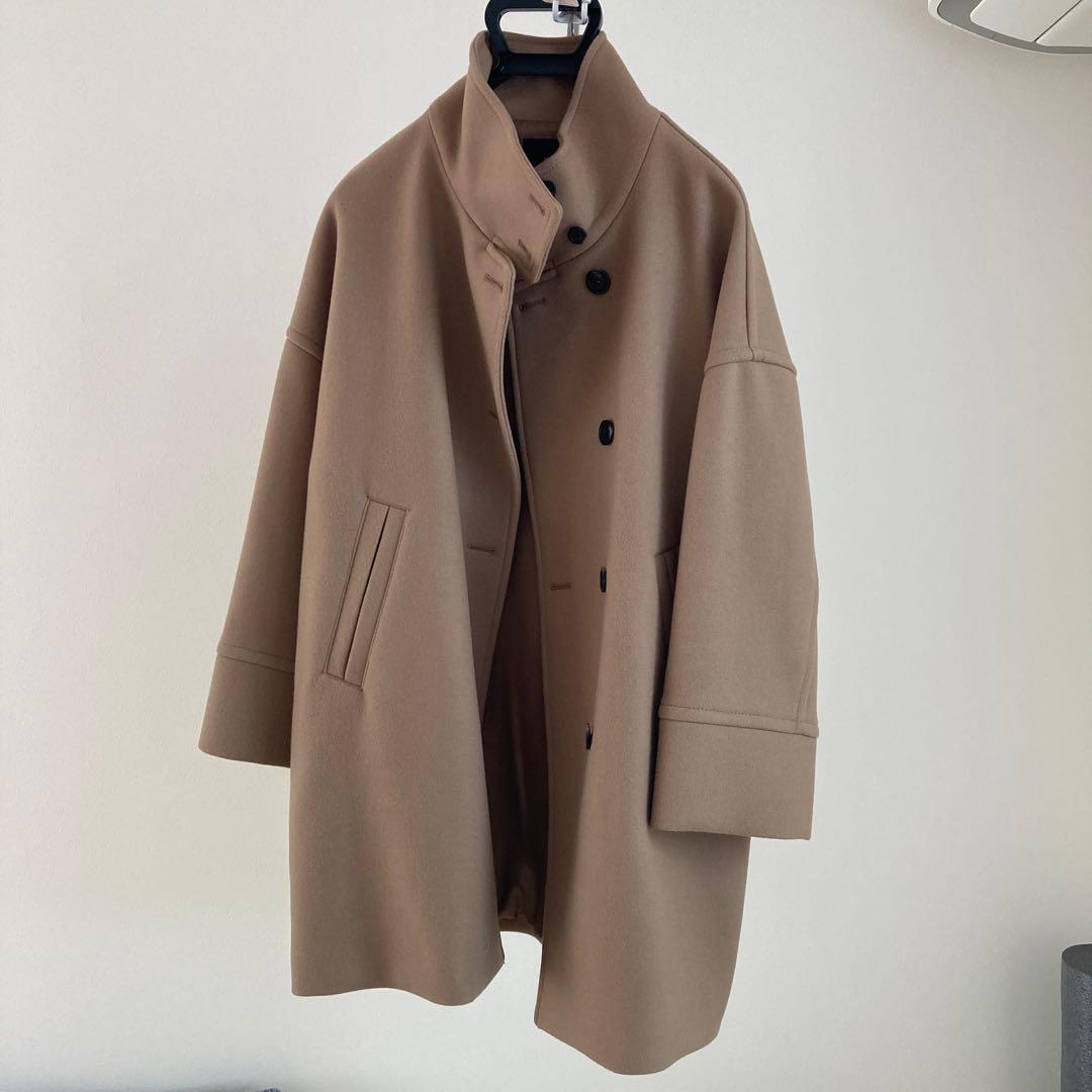 メルトンスタンドポンチョコート