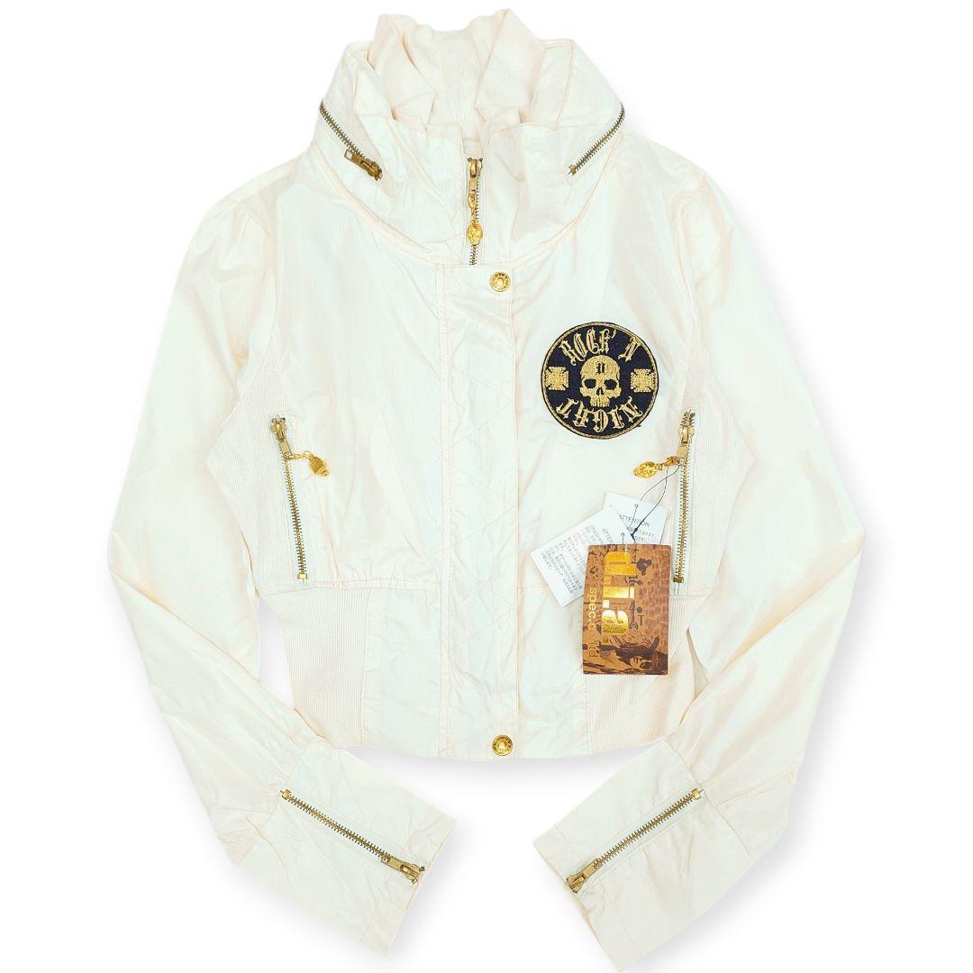 【新品】d.i.a. スカルワッペン ナイロン ショート丈 ブルゾン ジャケット