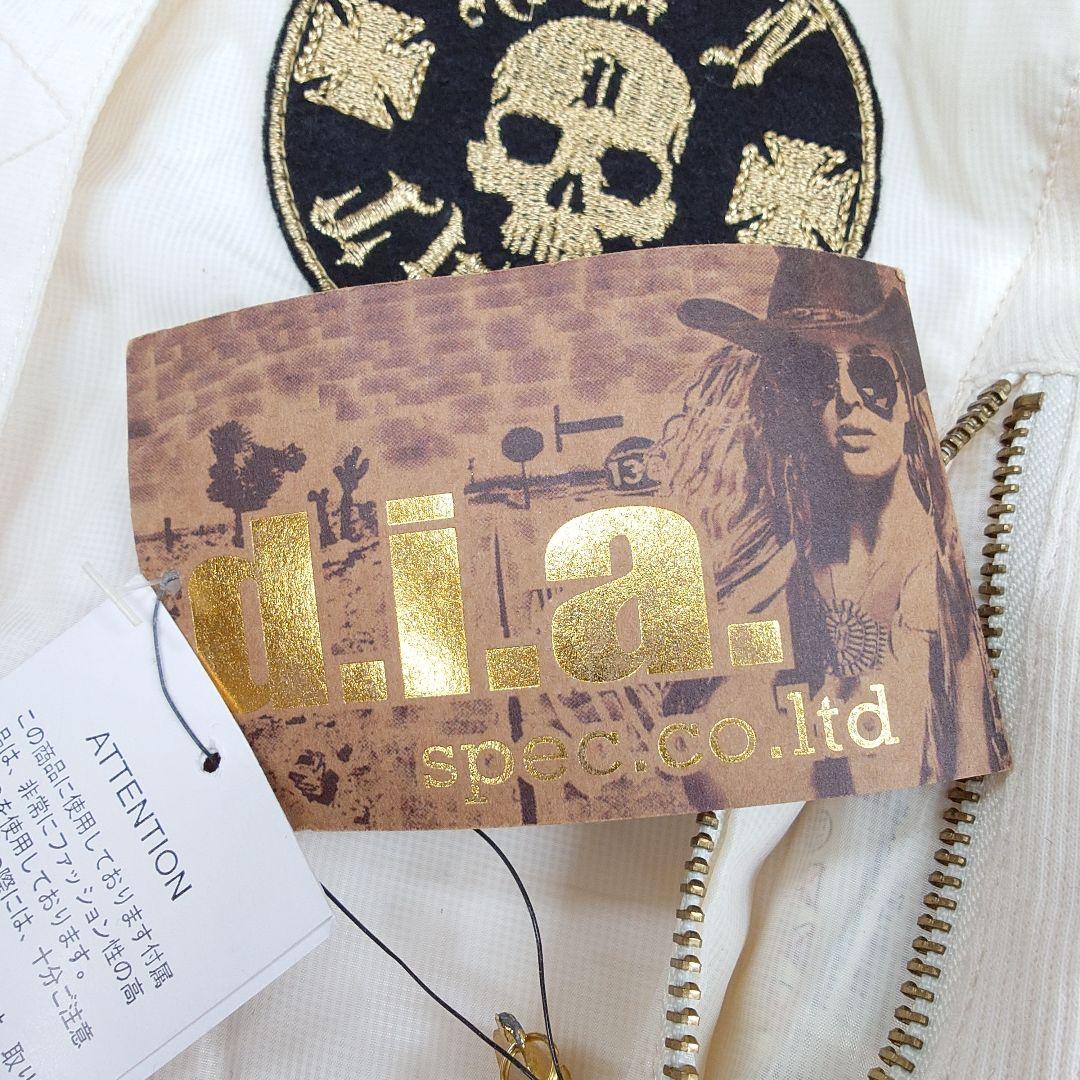 【新品】d.i.a. スカルワッペン ナイロン ショート丈 ブルゾン ジャケット