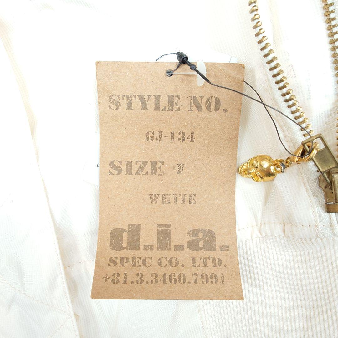 【新品】d.i.a. スカルワッペン ナイロン ショート丈 ブルゾン ジャケット