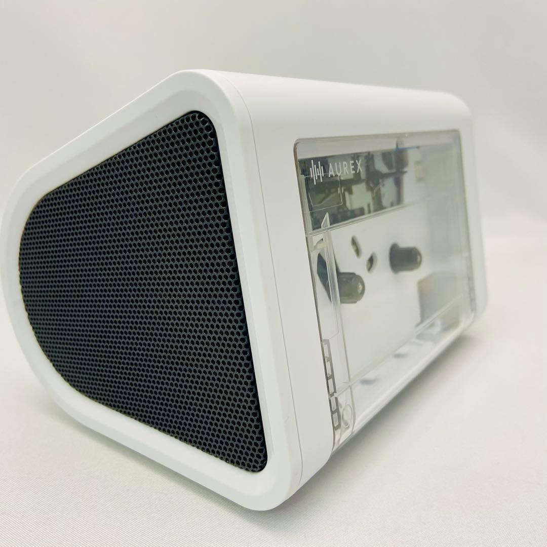 【美品】AUREX AX-R10C スピーカー内蔵 カセットプレーヤー 充電式