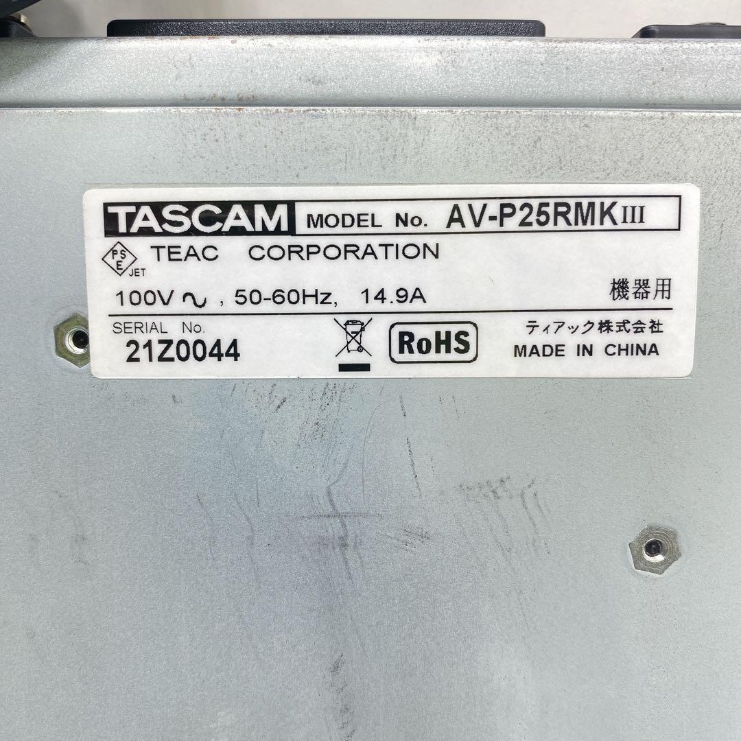 美品　TASCAM AV-P25RMKIII パワーディストリビューター