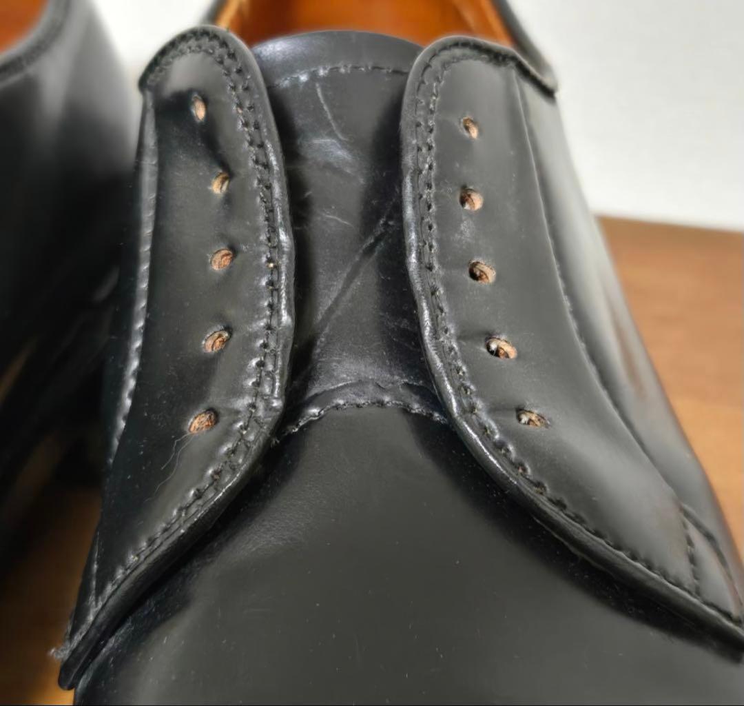 ALDEN 9901 US8 コードバンプレーントゥシューズ 短靴 靴 レザー