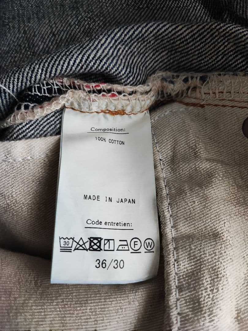 パンツ a.presse washed denim pants 36/30