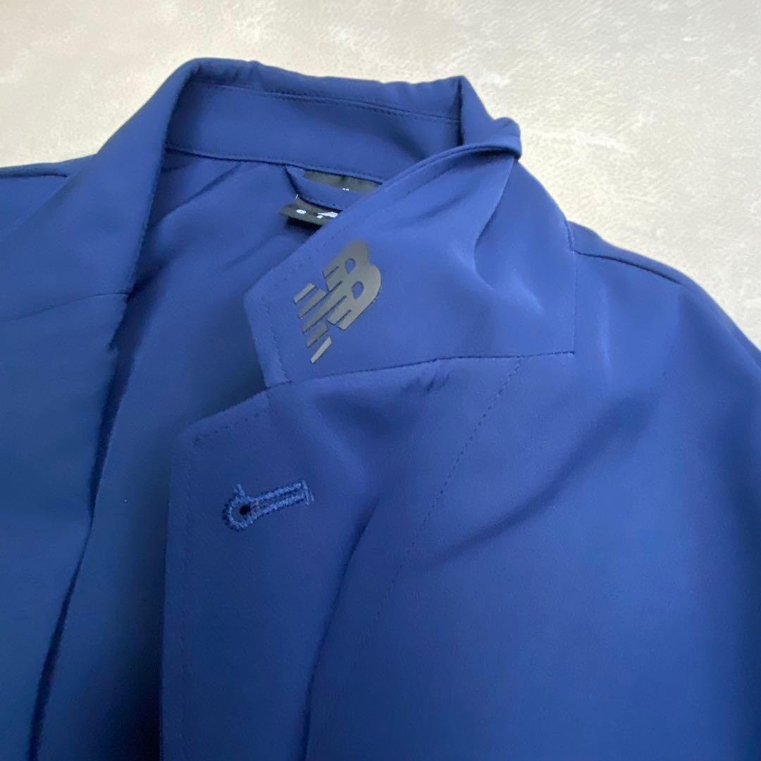 ニューバランス　テーラードジャケット　ネイビー　ストレッチ　アンコン　2XL