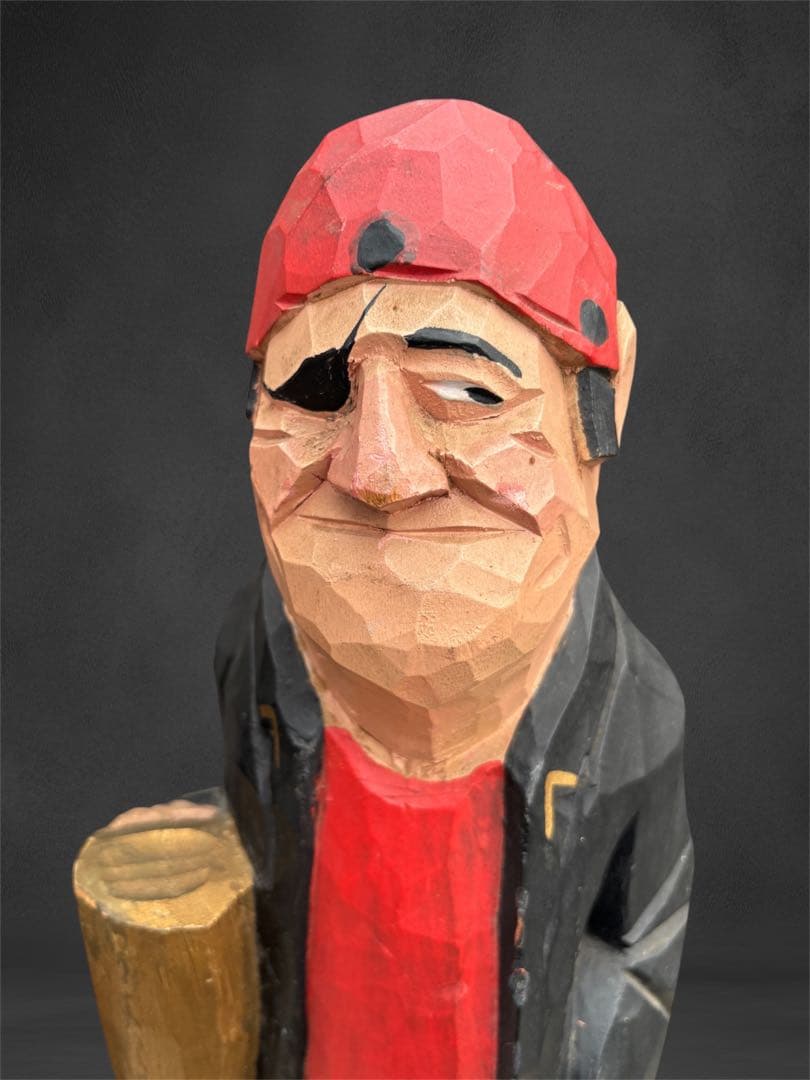 マドロス　人形　木彫り　船長　海賊　セット　ヴィンテージ　置物