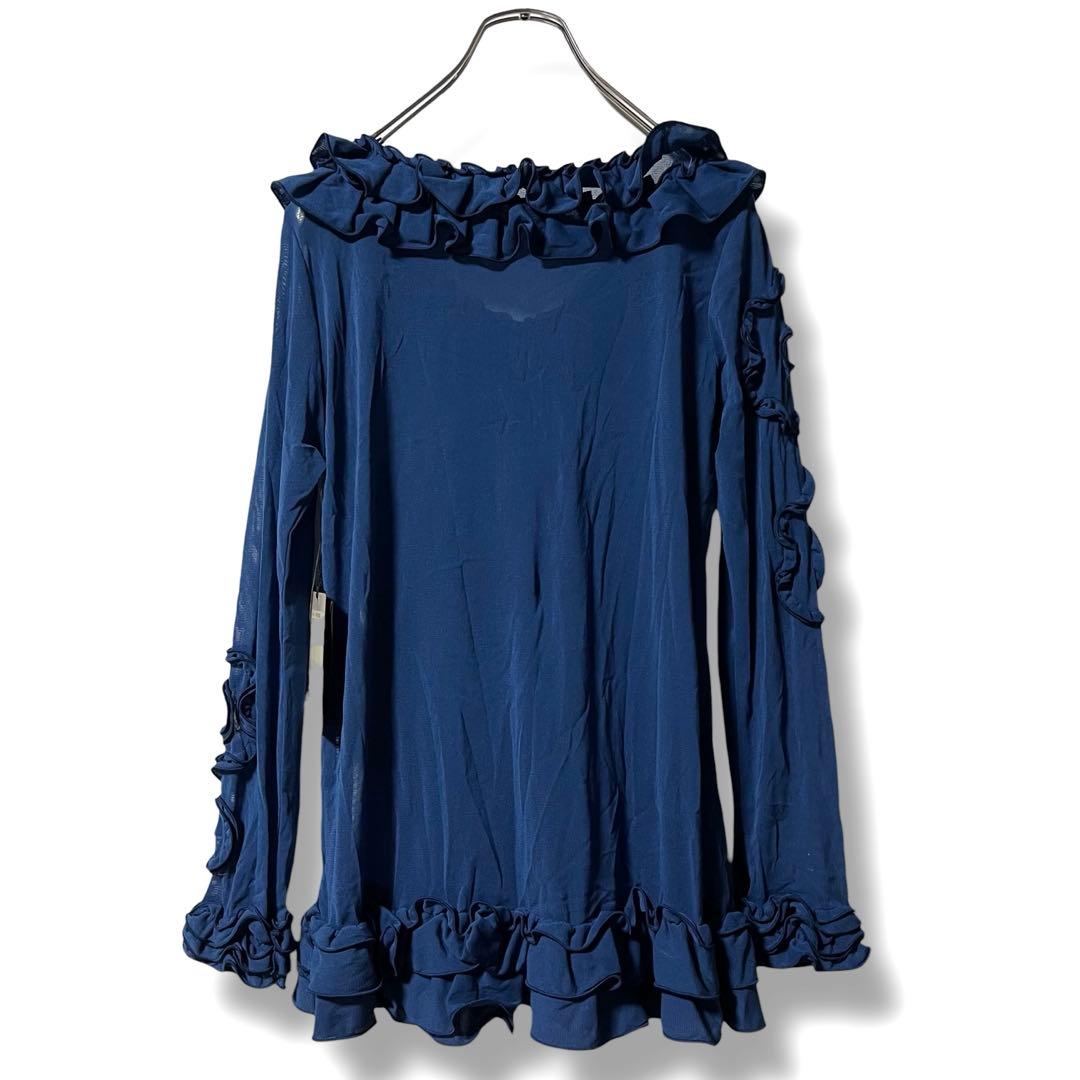 ❤️タグ付き❤️EIKO KONDO 長袖トップス フリル メッシュ パワーネット