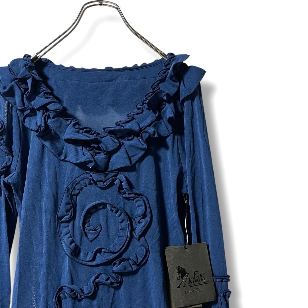 ❤️タグ付き❤️EIKO KONDO 長袖トップス フリル メッシュ パワーネット