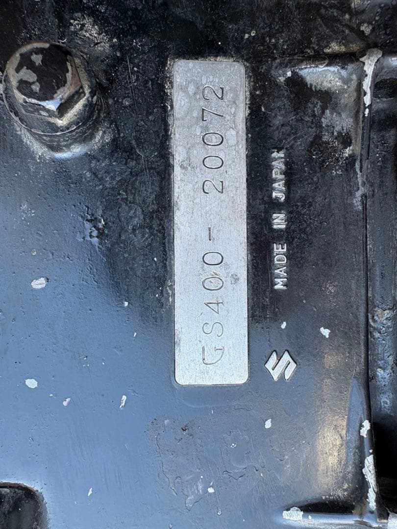 GS400 クランクケース　腰下