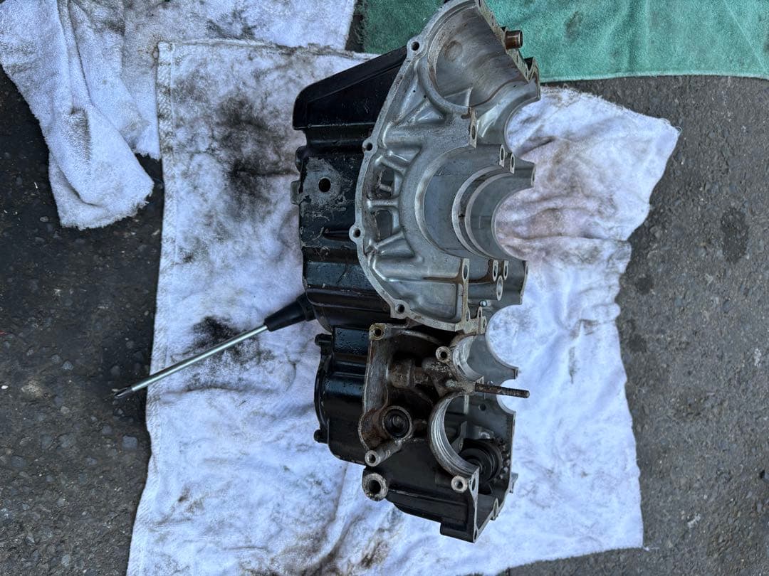 GS400 クランクケース　腰下