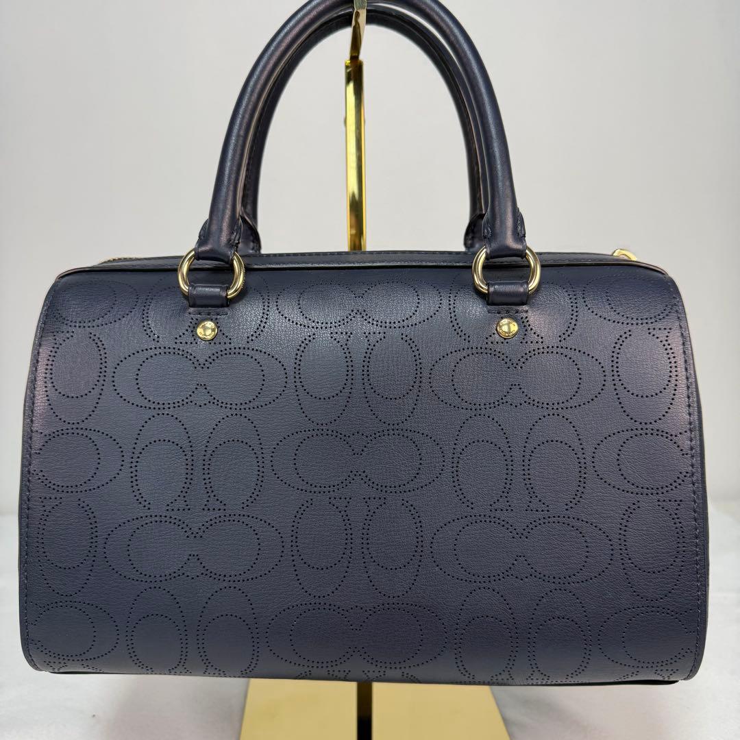 【極美品】COACH 2WAY ミニボストン ショルダーバッグ　レザー