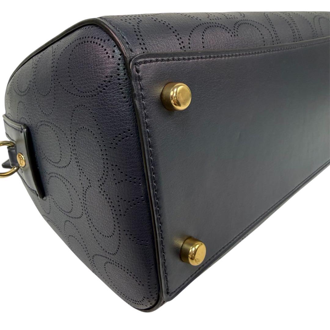 【極美品】COACH 2WAY ミニボストン ショルダーバッグ　レザー