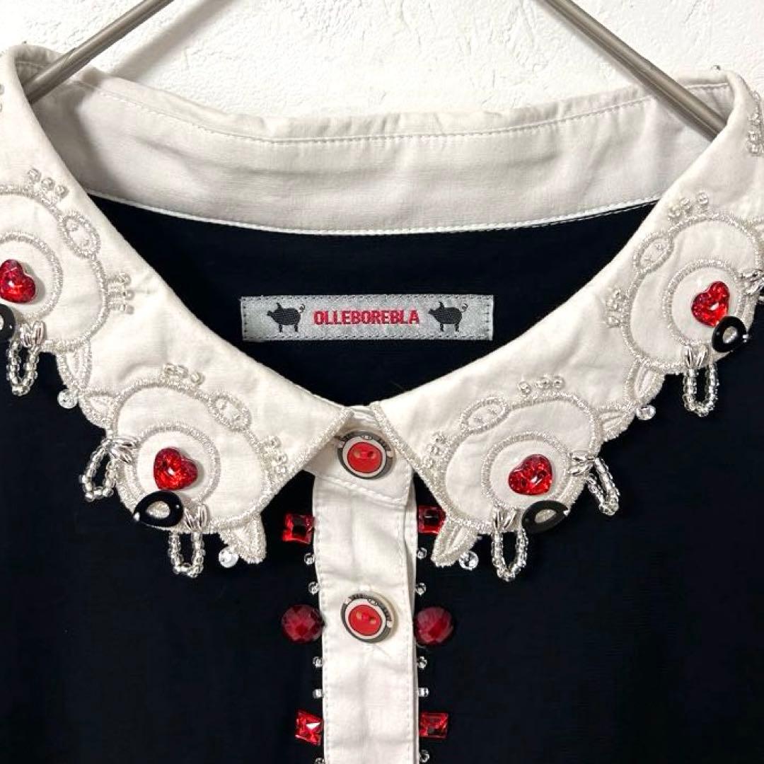 【美品】アルベロベロ/オレボレブラ　長袖チュニック　ぶたさん　日本製