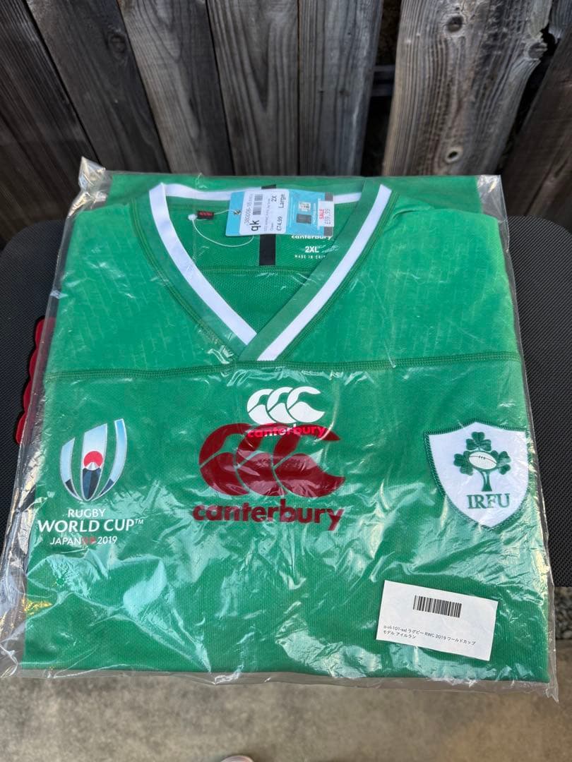 ラグビーW杯 2019 日本大会 アイルランド IRFU代表 ジャージ 2XL