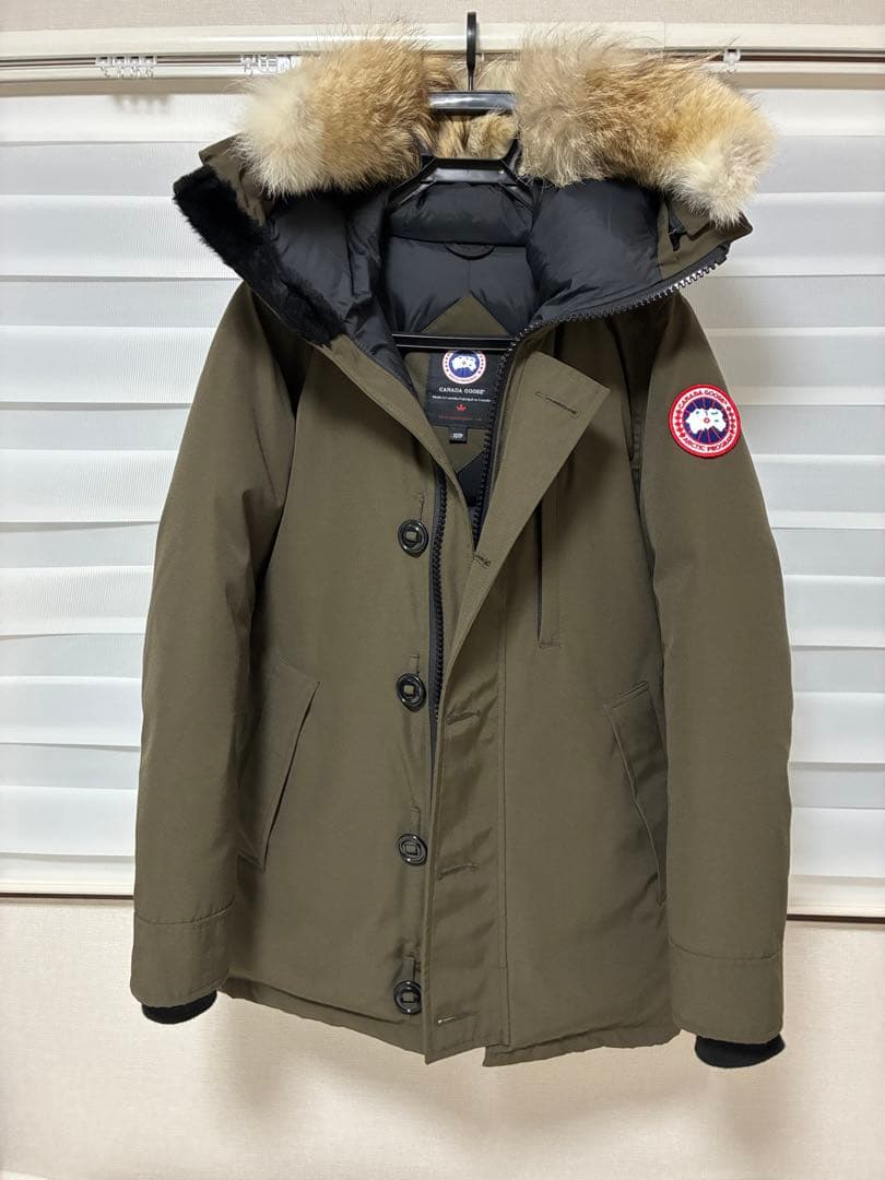 【美品】  ジャスパーパーカ　XSカーキ