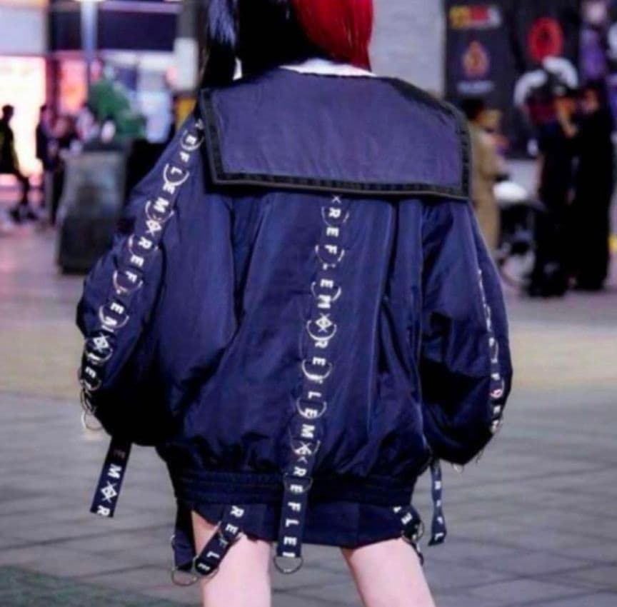 REFLEM Dリング セーラー 中綿 ブルゾン 黒系 レフレム