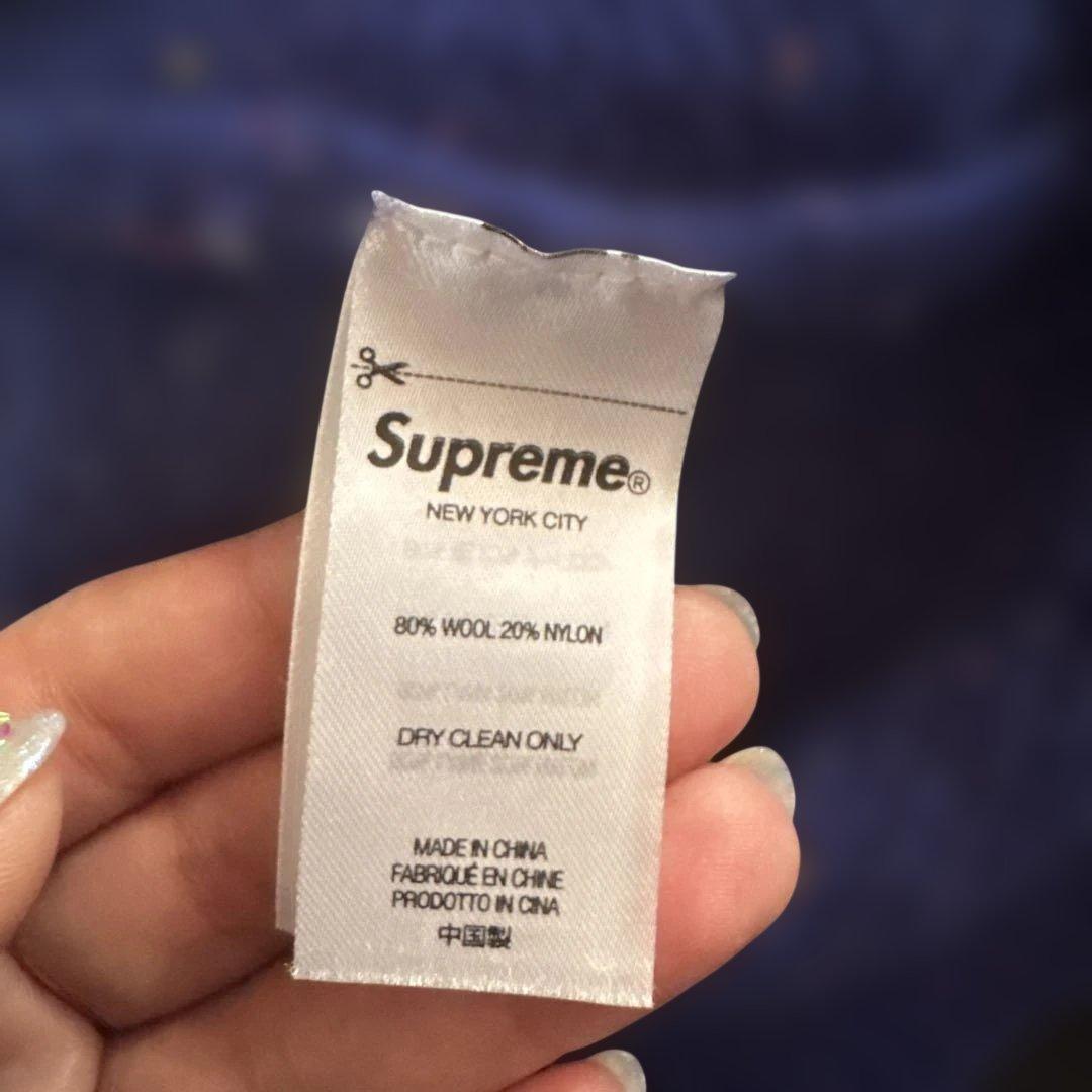 Supreme 青 ニット・セーター　カラーネップ