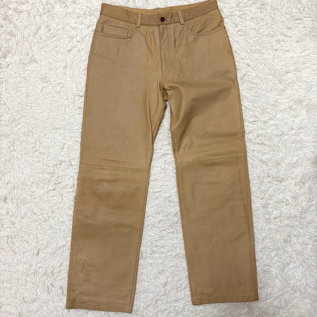 Paul Smith ポールスミス　ラムレザーセットアップテーラードジャケットＬ