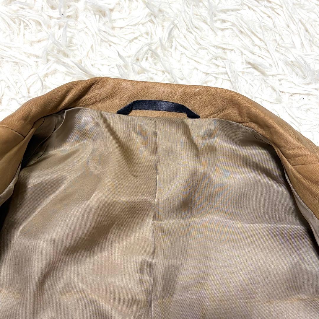 Paul Smith ポールスミス　ラムレザーセットアップテーラードジャケットＬ