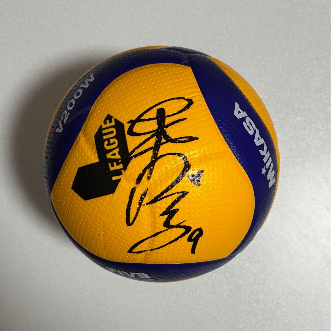 バレーボール　サインボール　Vリーグ　レッドロケッツ　NEC 9 11 20