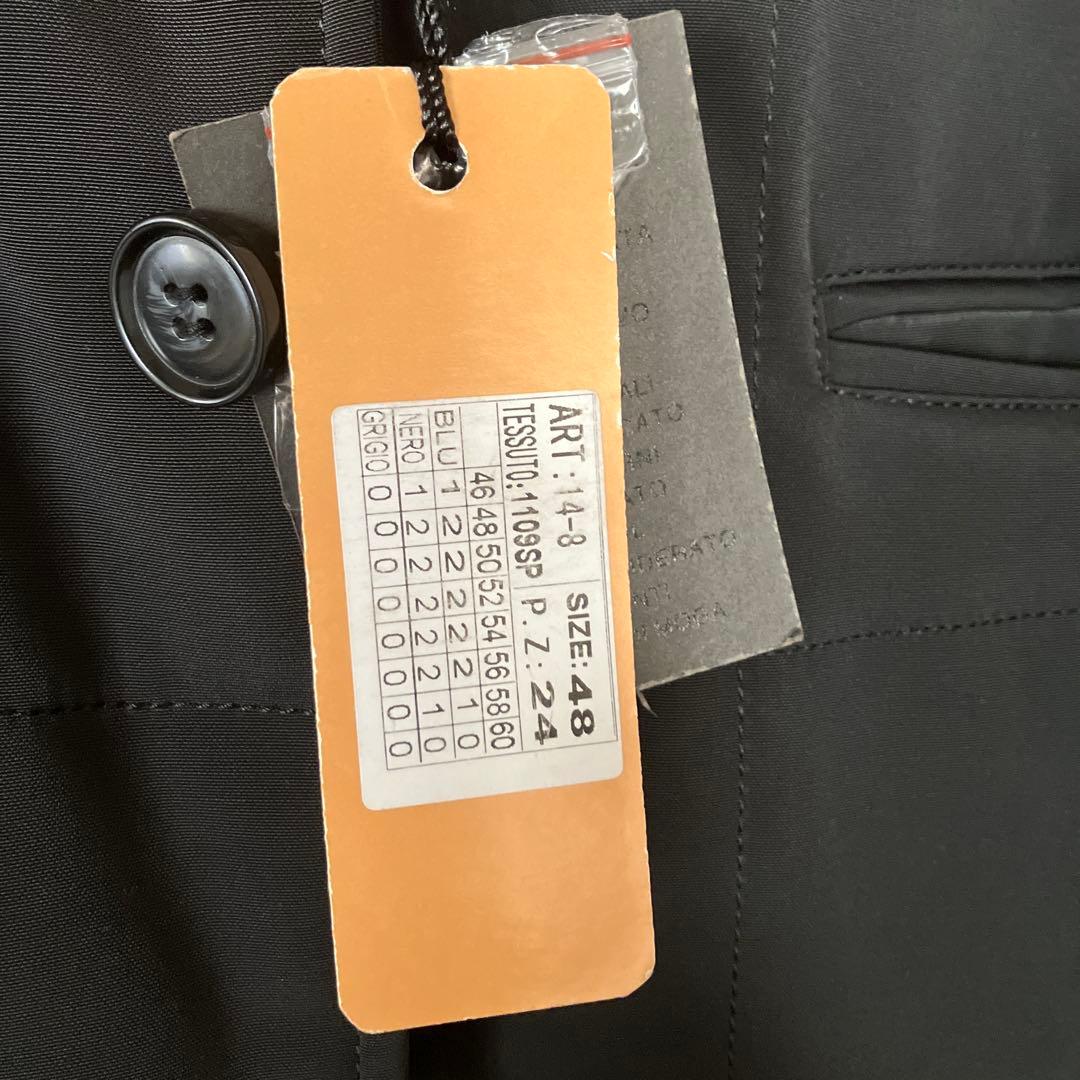 値下イタリアで購入。タグ付きブラック テーラードジャケット サイズ48