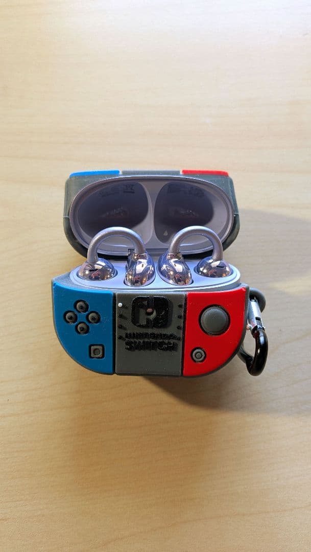 HUAWEI FreeClip ワイヤレスイヤホン美品おもしろカバー付