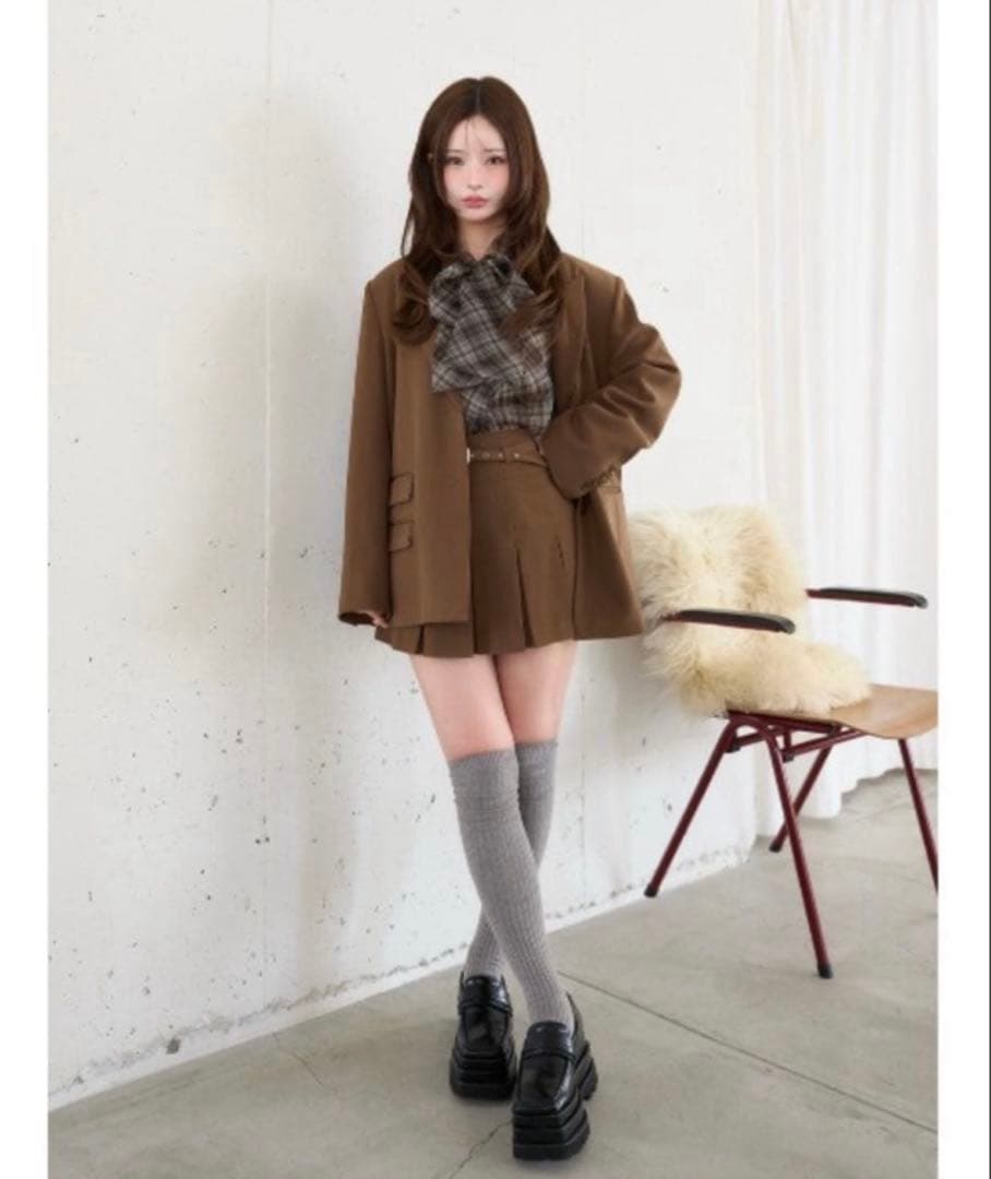 も　Darichアシメポケットテーラードジャケット