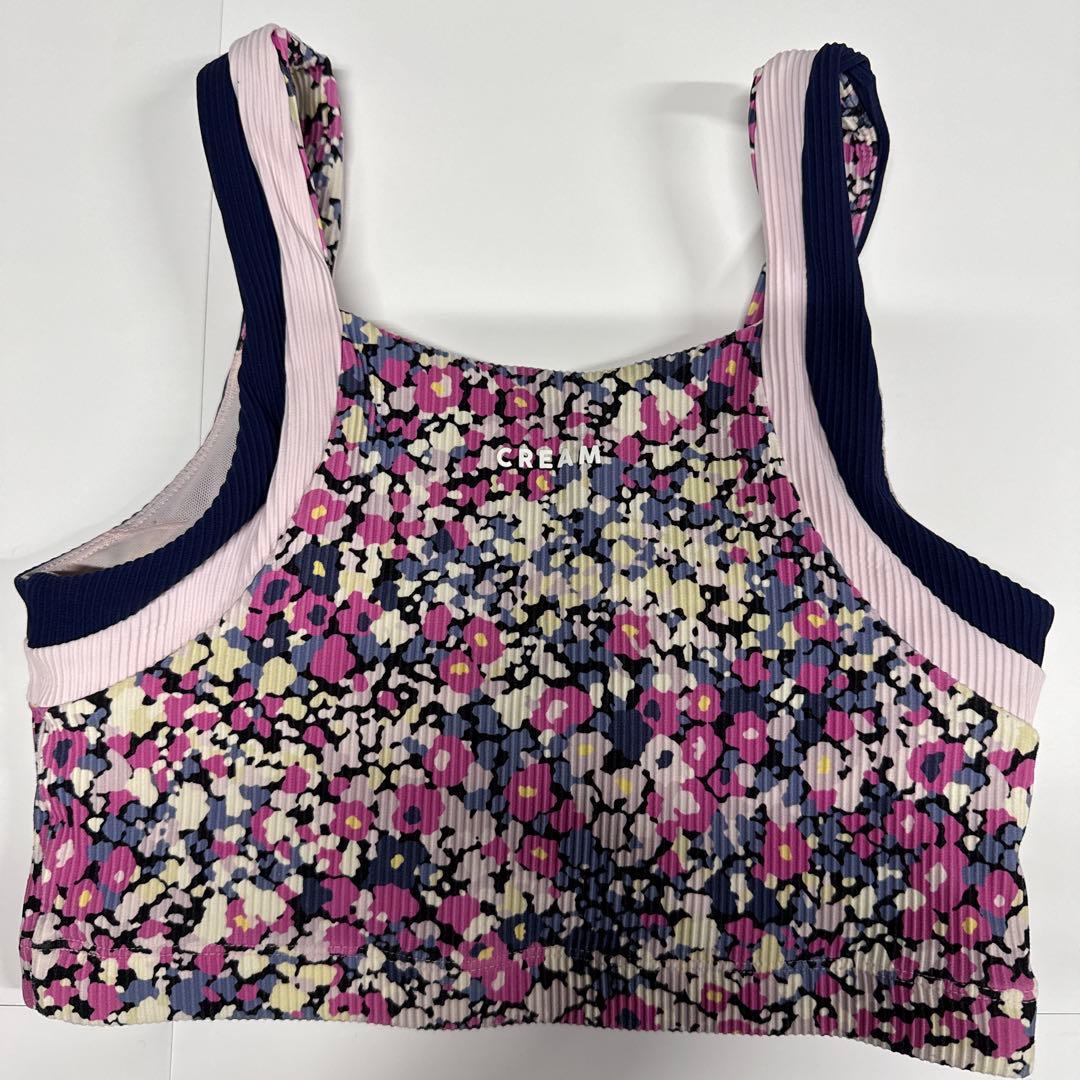 Cream Athletics 花柄 ジャザサイズ ブラ レギンスセット