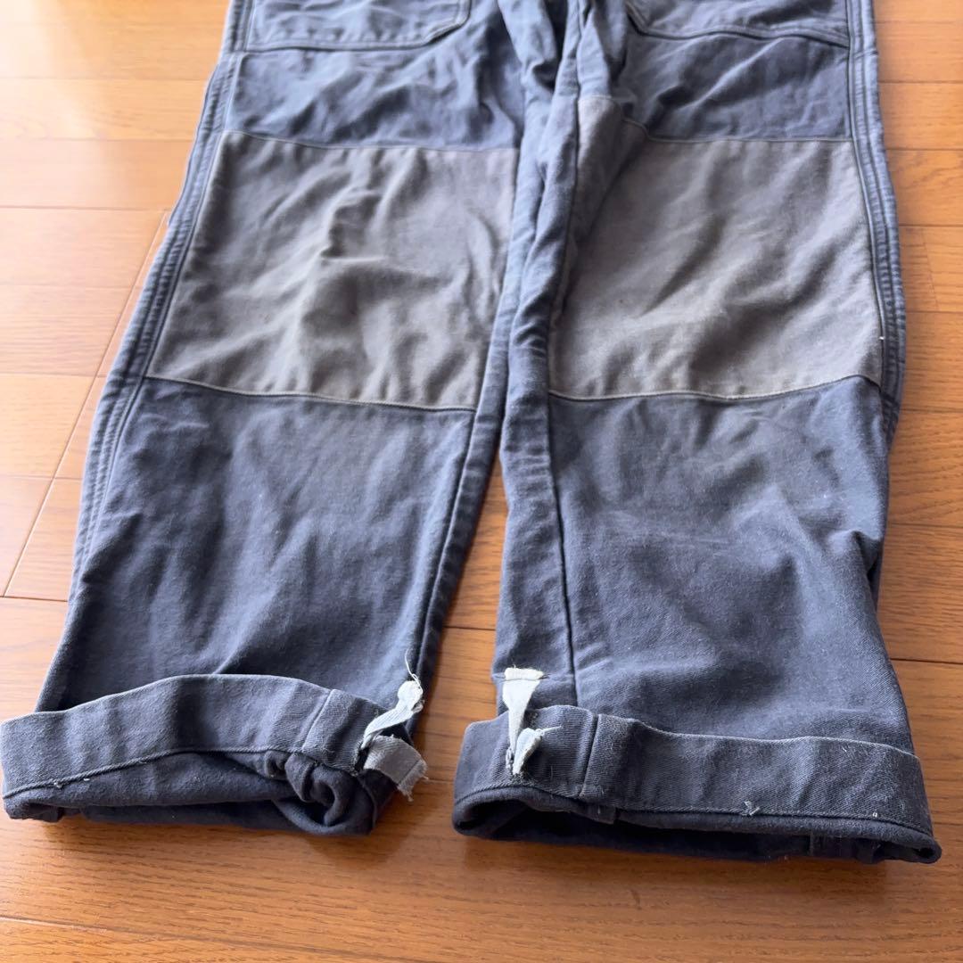 70s ドイツ軍 オーバーオール モールスキン ダブルニー ユーロワーク