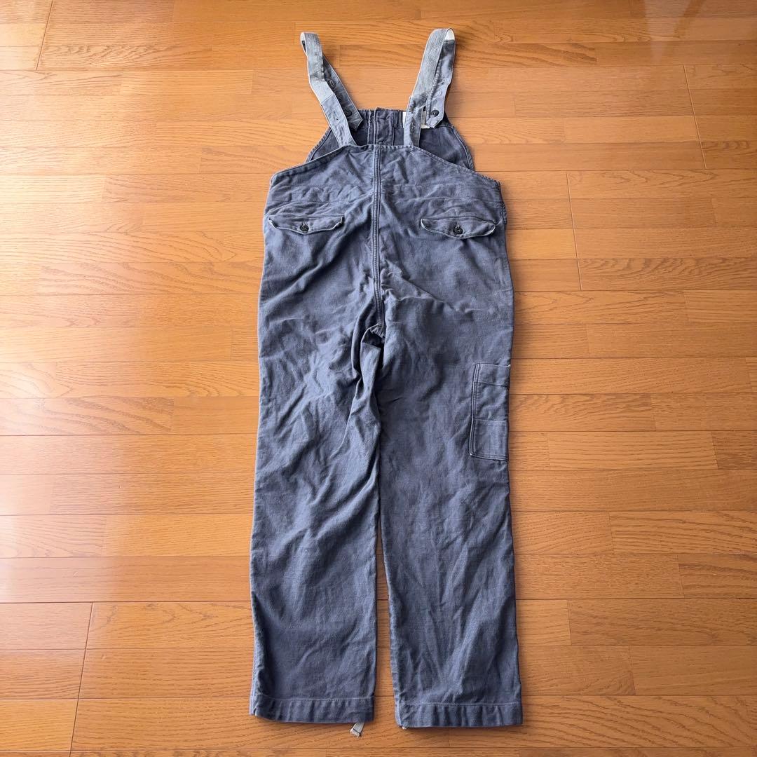 70s ドイツ軍 オーバーオール モールスキン ダブルニー ユーロワーク