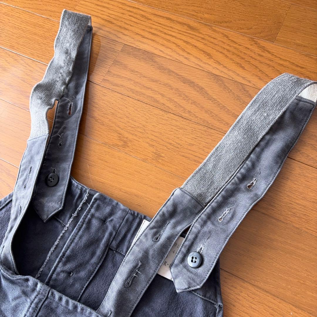 70s ドイツ軍 オーバーオール モールスキン ダブルニー ユーロワーク