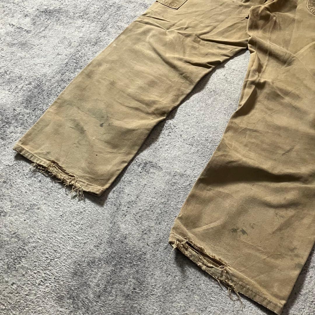 90sUSA製Carharttカーハートダブルニーペインターダックパンツベージュ