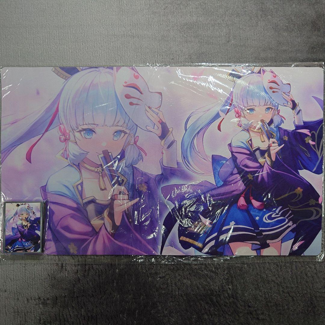 β1 原神 扇子&狐のお面 神里綾華 スリーブ&プレイマット