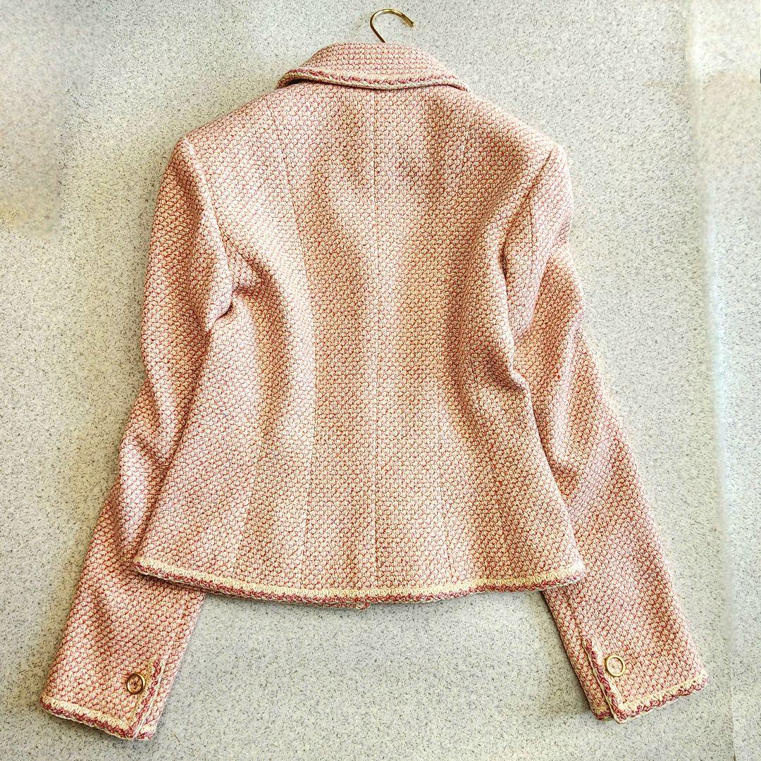 【新品未使用】CHANEL カシミヤ100 ココマーク ツイード ジャケット