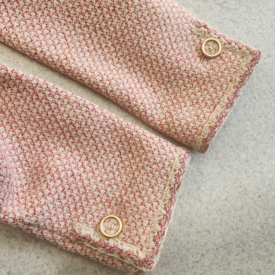 【新品未使用】CHANEL カシミヤ100 ココマーク ツイード ジャケット