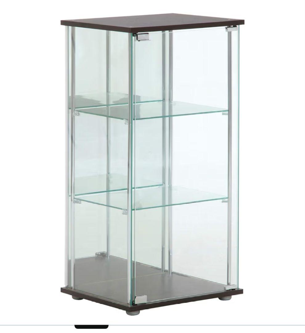 フィギュアケース コレクションケース　ガラス　3段　背面ミラー