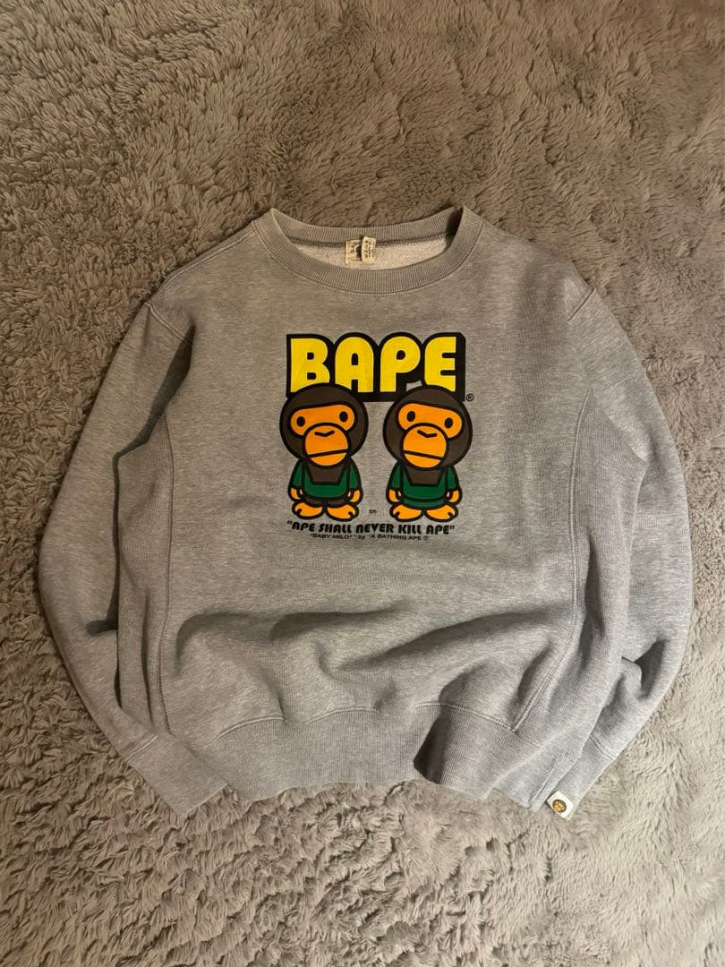 90s vintage BAPE baby milo スウェット y2k 裏原