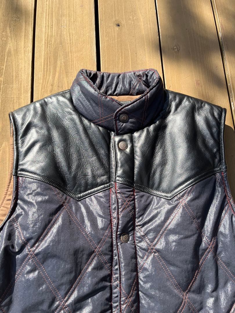 DELUXE WAREデラックスウェアD-11モーターベスト ダウンベスト XL