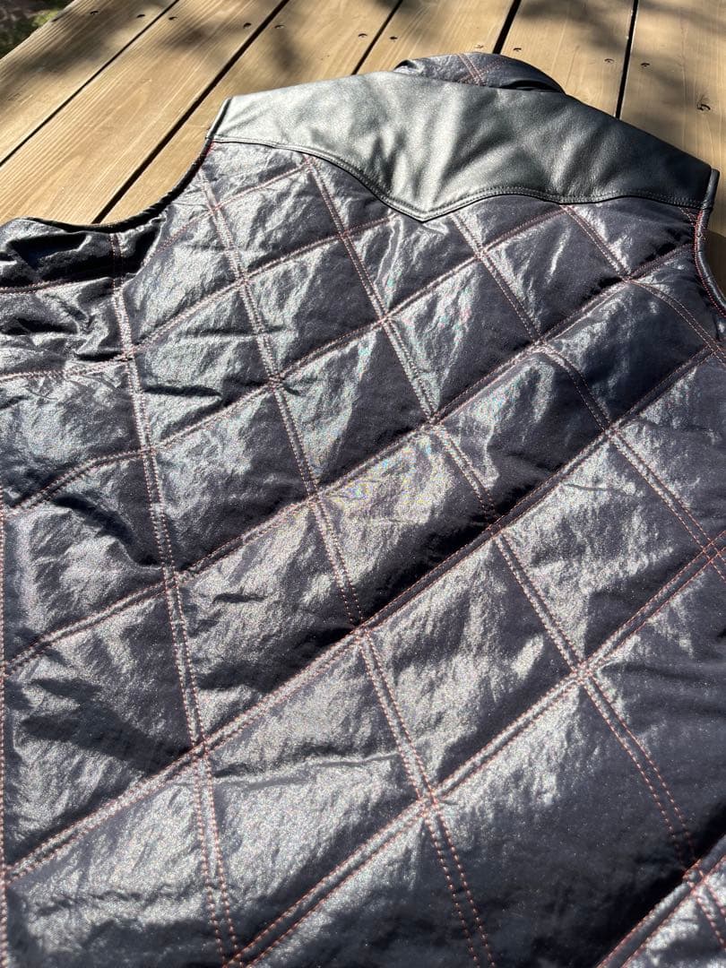 DELUXE WAREデラックスウェアD-11モーターベスト ダウンベスト XL