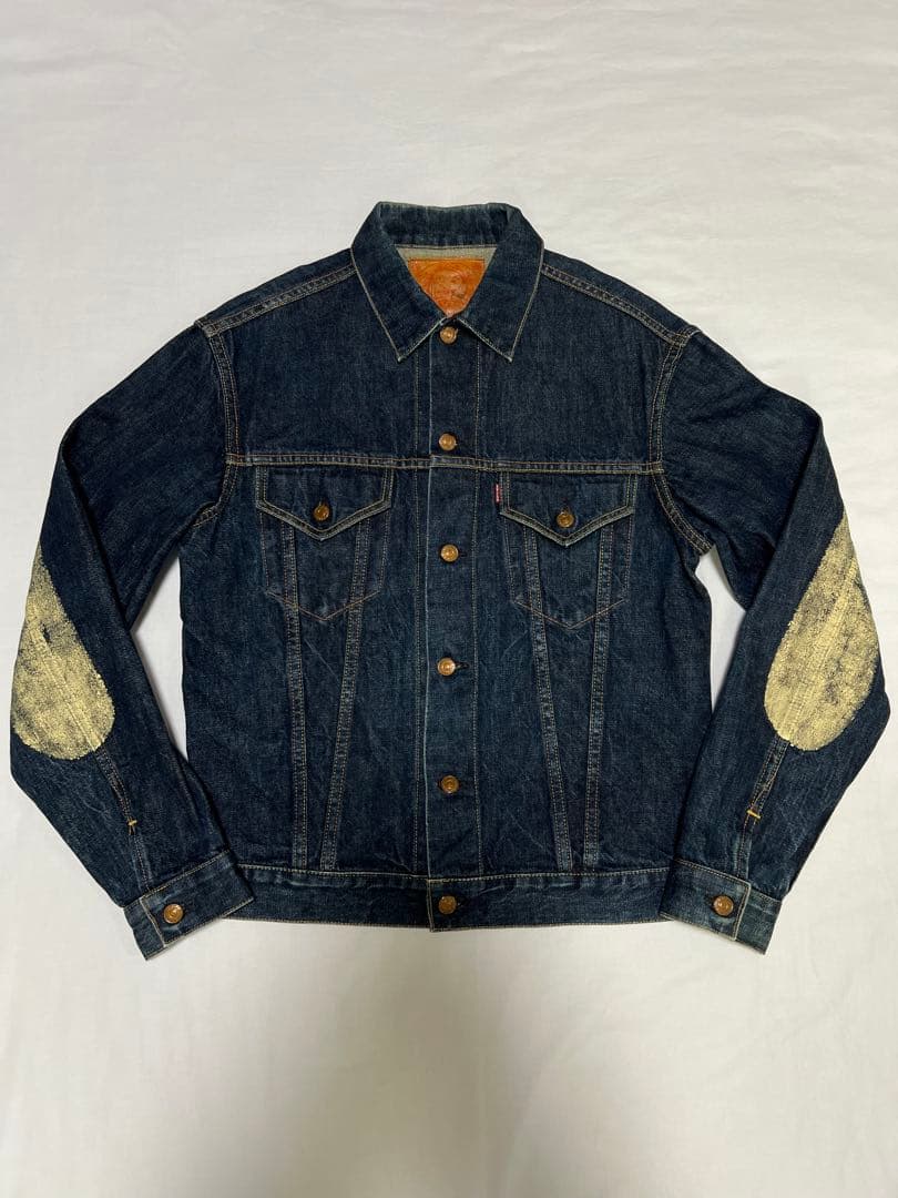 EVISU No.2 1557 42サイズ Gジャン 白大黒 3rd 黄耳