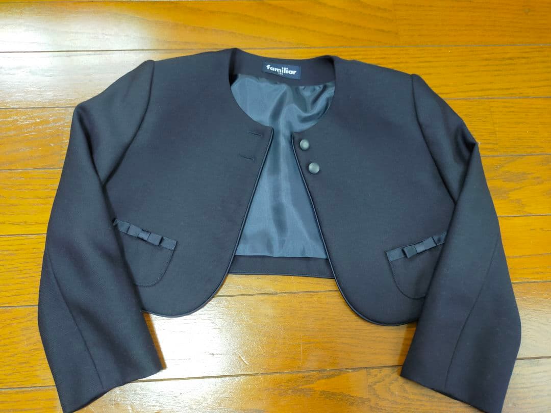 【美品】ファミリア　フォーマルドレス3点セット 120cm 　お受験