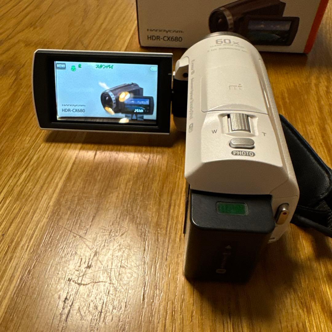 Sony HDR-CX680 ホワイト ビデオカメラ本体