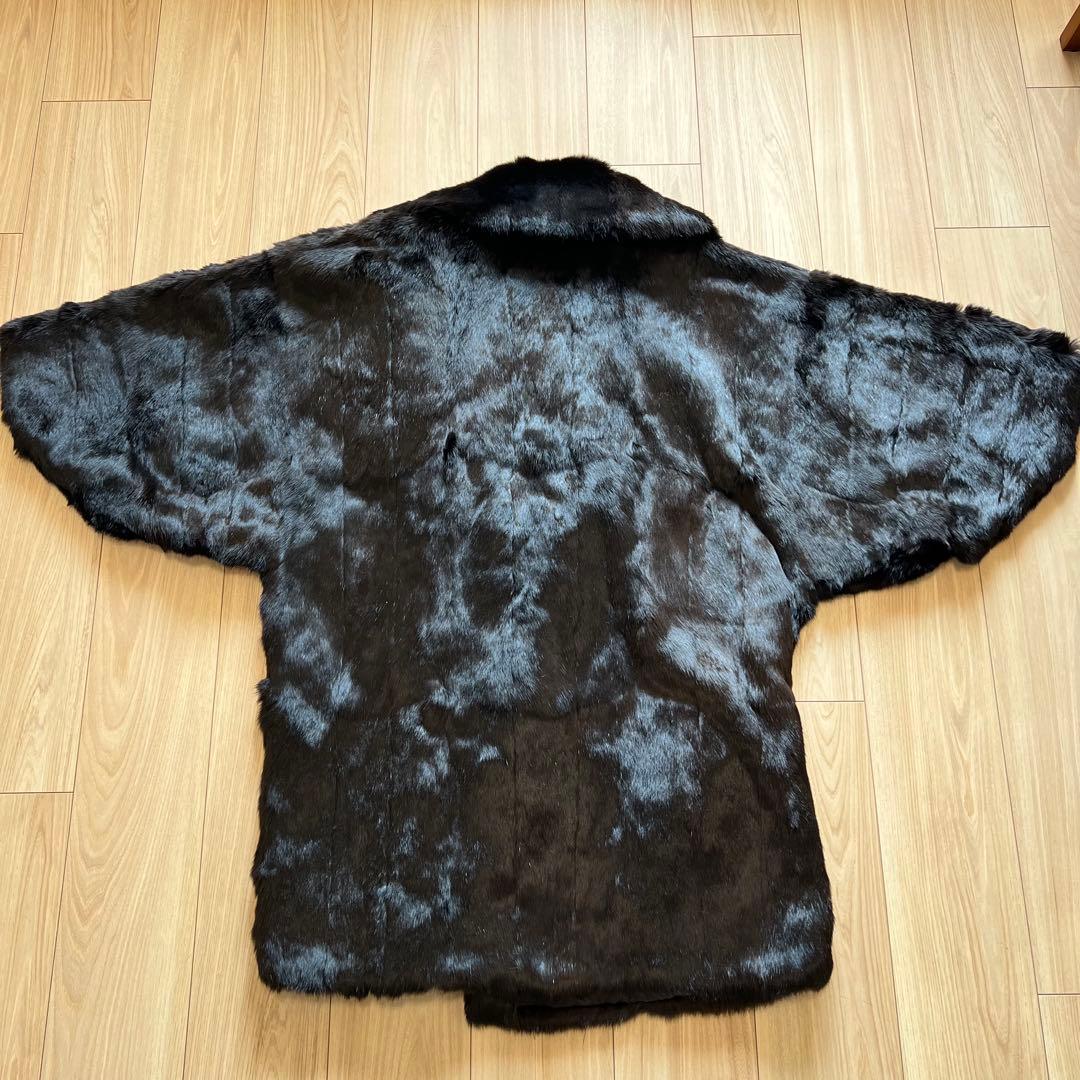 『オススメ』毛皮コート ファーコート ミンク リアルファー ダークブラウン