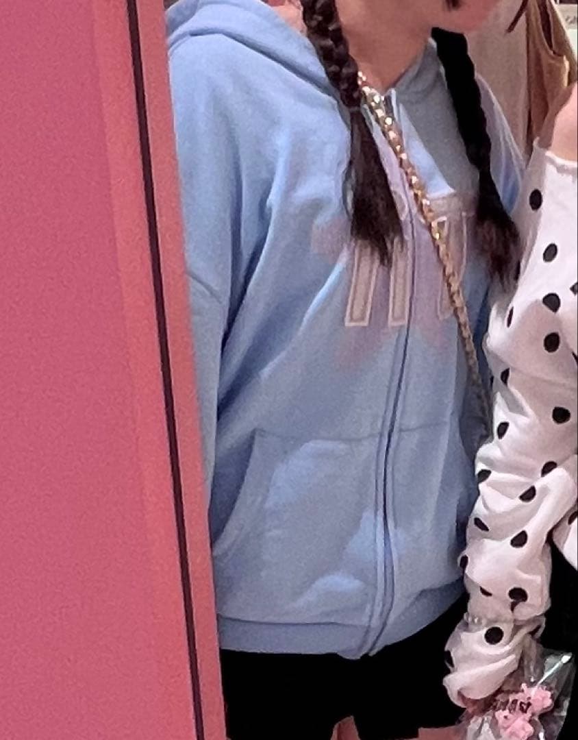 Tii ジップパーカー　水色　完売品