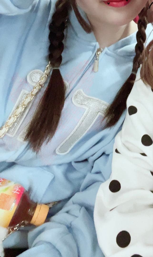 Tii ジップパーカー　水色　完売品