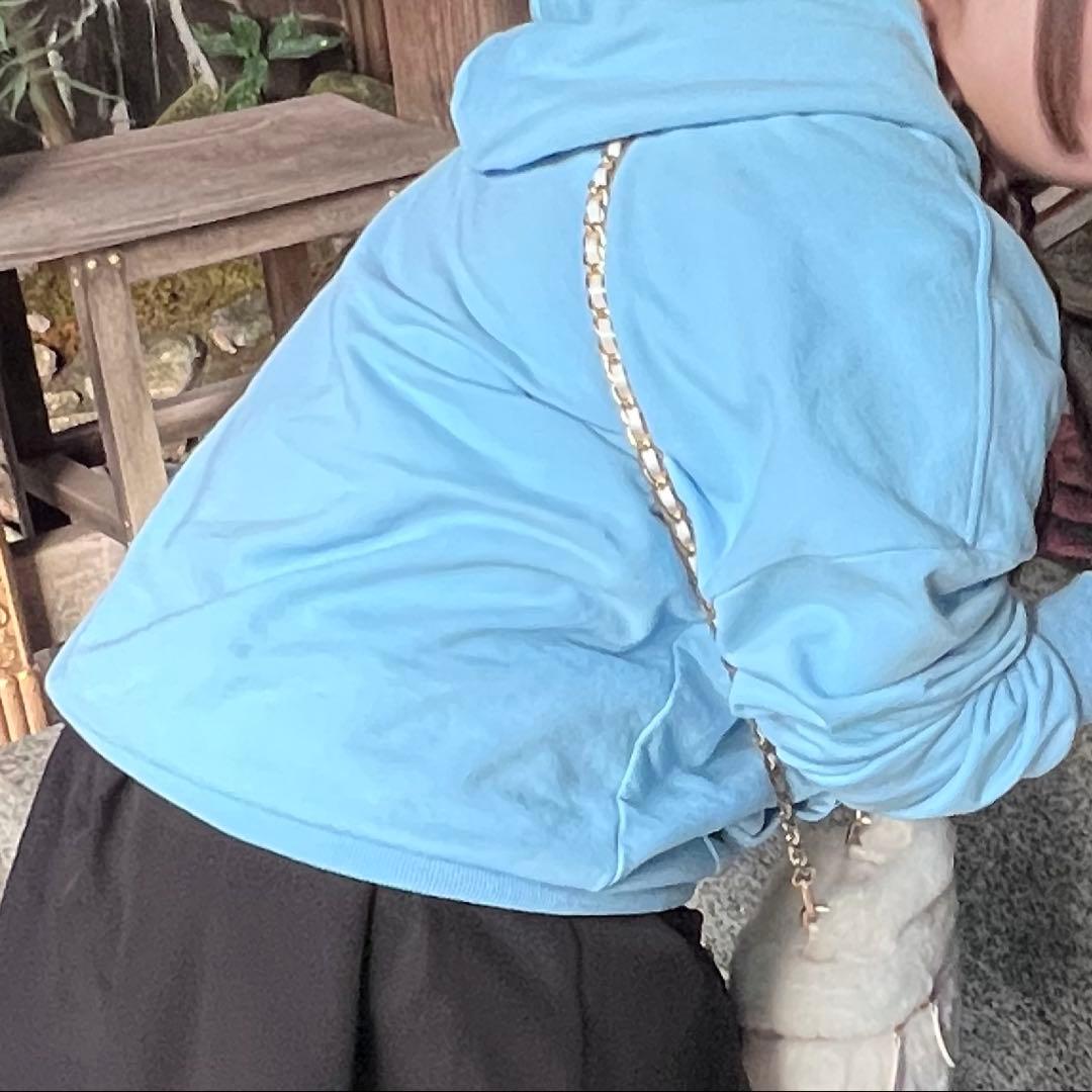 Tii ジップパーカー　水色　完売品